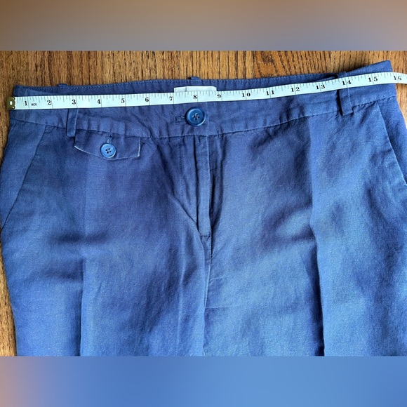 Loft Linen Ankle Crop Pants - Picture 6 of 7